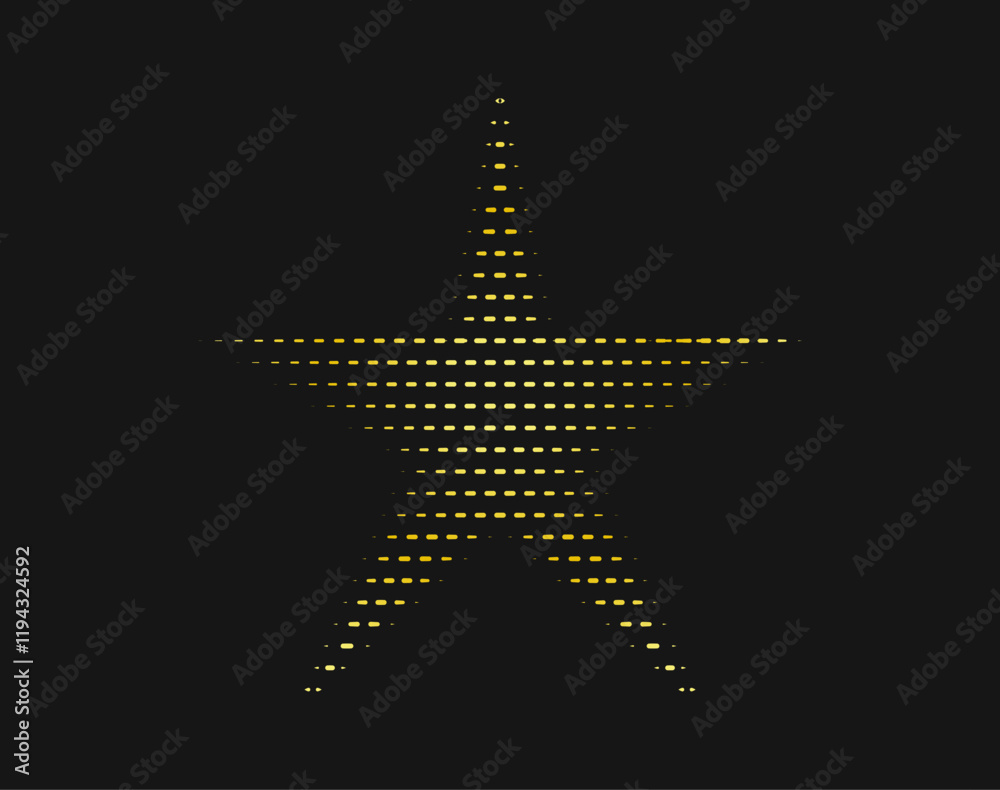 Obraz premium Baseball home plHalftone Star Shapes Symbol Icon Vector Illustration. Sparkles, shining burst.ate