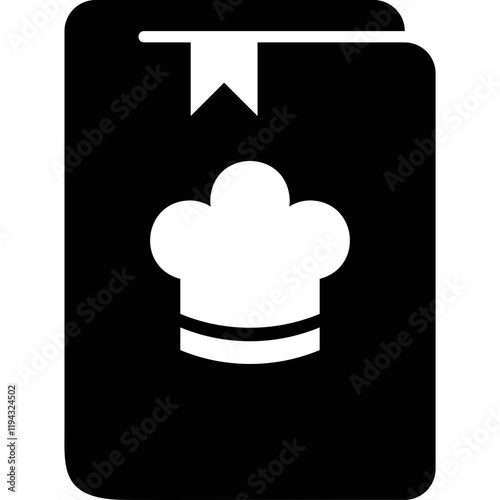 Simple vector icon recipe book