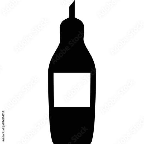 Simple vector icon sauce bottle