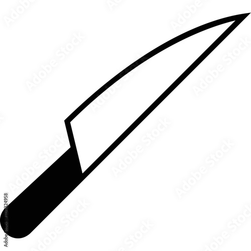 Simple vector icon knife