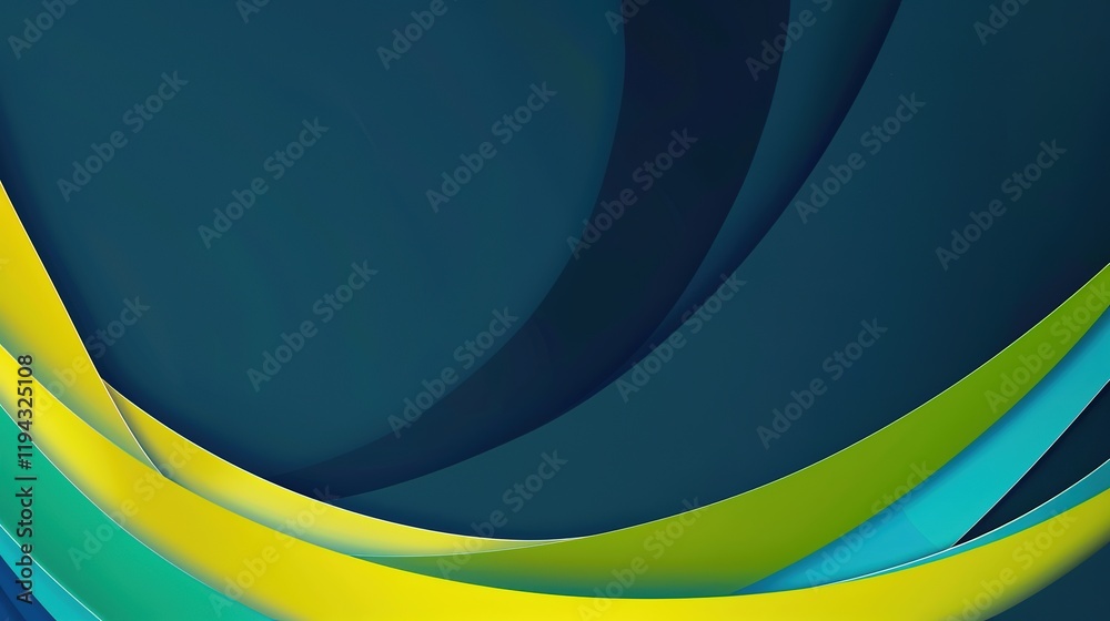 Obraz premium Abstract background featuring a combination of black, dark blue, green, emerald, petrol, teal, lime, yellow and white colors. A visually appealing blend of various hues creating an abstract and engagi