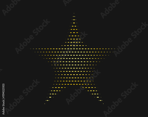 Baseball home plHalftone Star Shapes Symbol Icon Vector Illustration. Sparkles, shining burst.ate