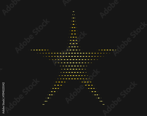 Baseball home plHalftone Star Shapes Symbol Icon Vector Illustration. Sparkles, shining burst.ate