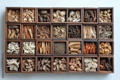 Traditional Chinese medicine herbs and remedies for natural healing.