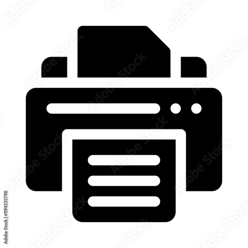 Printer glyph icon