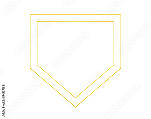 ПечаBaseball Home Plate Vector Icon. Vector Template Design. Silhouette. Playing. Home base. Sport. Baseball Diamondть