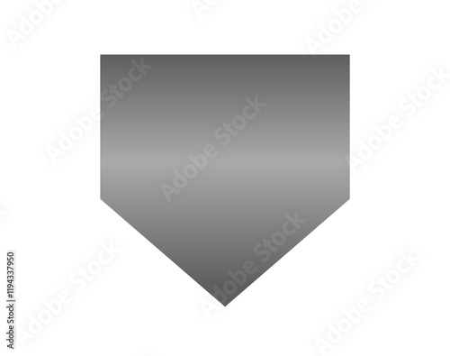 Baseball Home Plate Vector Icon. Vector Template Design. Silhouette. Playing. Home base. Sport. Baseball Diamond