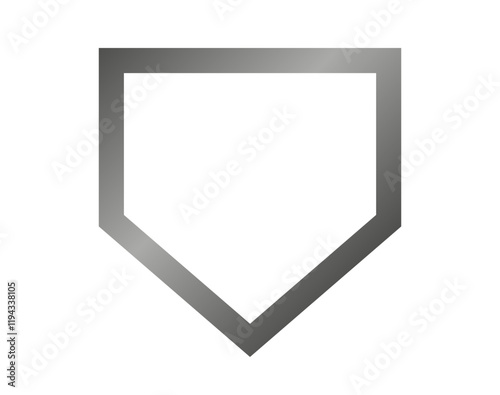 ПечаBaseball Home Plate Vector Icon. Vector Template Design. Silhouette. Playing. Home base. Sport. Baseball Diamondть