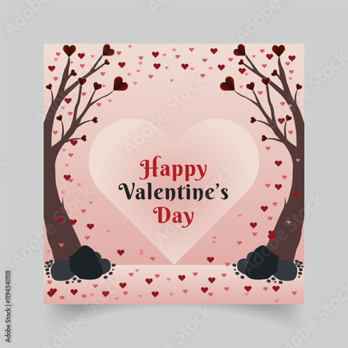 Happy Valentines day romantic love background