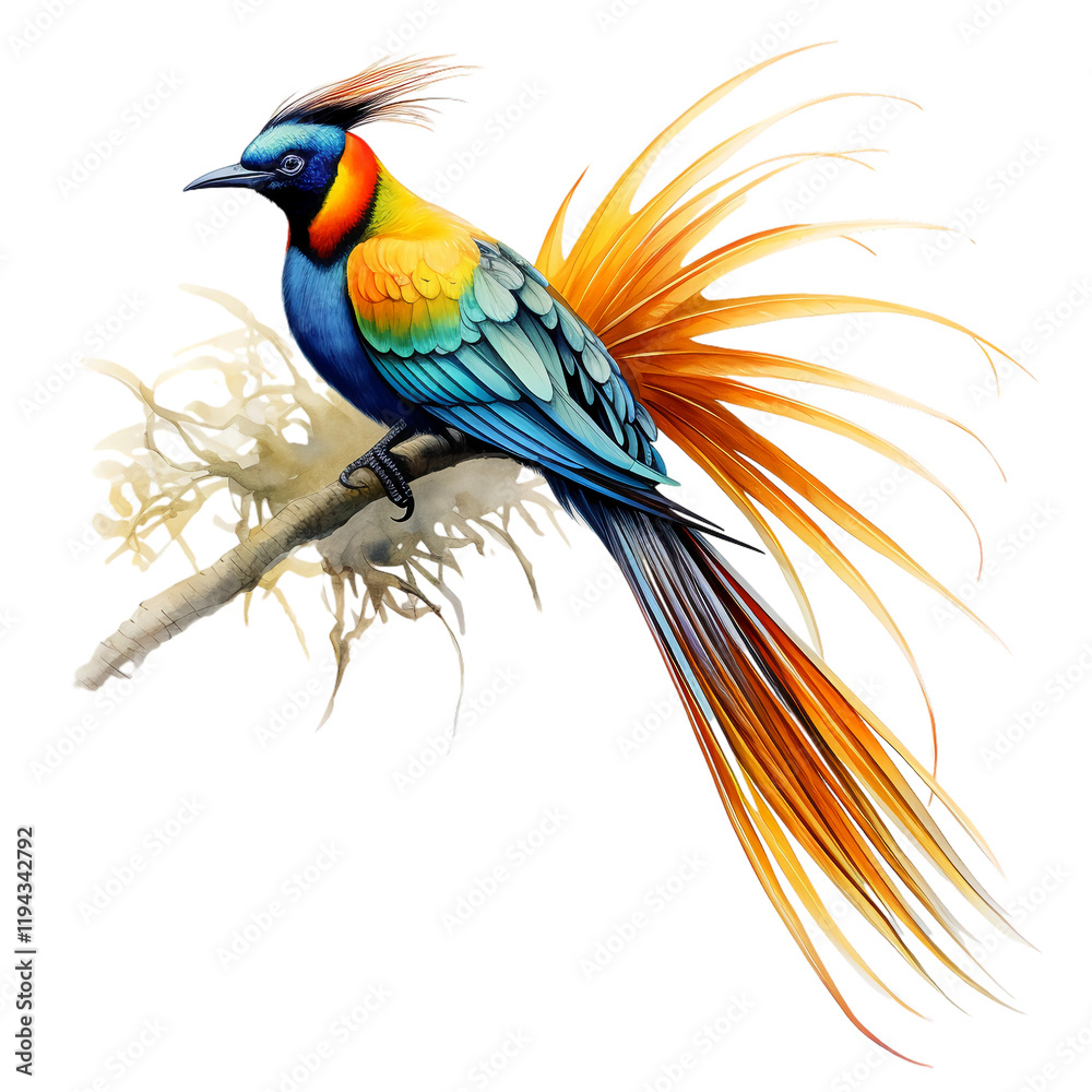 Fototapeta premium Beautiful Bird with Sparkling Wings