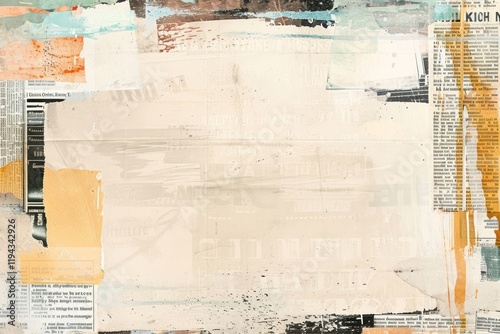 Paper cut outs scrap booking ephemera border backgrounds painting drawing.