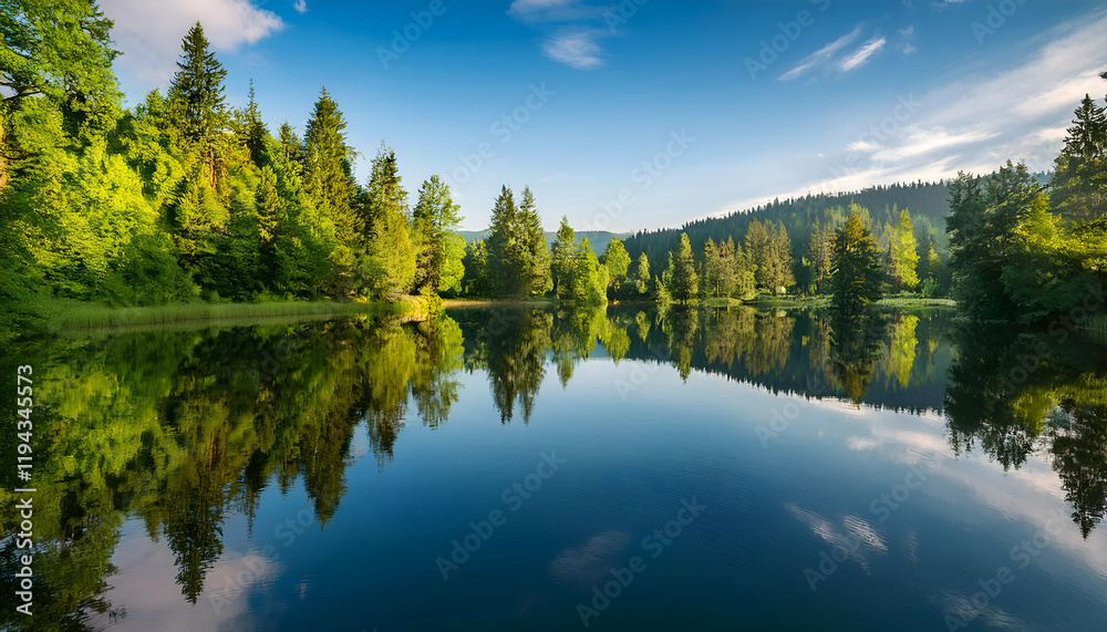 lake and forest lake and forest