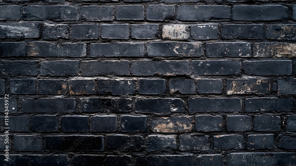 Fototapeta premium Dark Brick Wall Texture Background Image