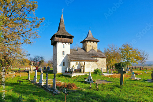 Biserica Arhanghelul Mihai, mittelalterliche Kirche im Dorf Gurasada, Kreis Hunedoara, Siebenbürgen in Rumänien  photo