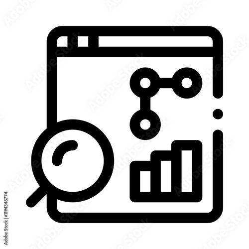 Search Engine Marketing line icon