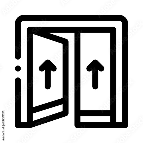 Accessible Entrance line icon