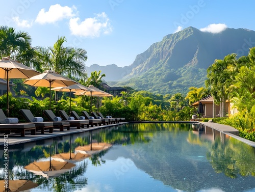 Serene Tropical Resort with Infinity Pool photo