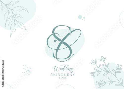 CS SC wedding initial monogram logo