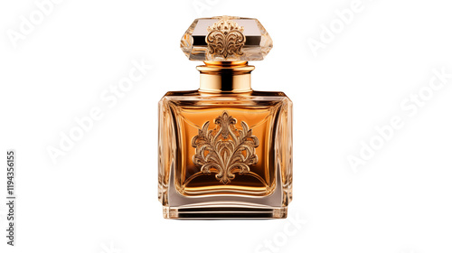 Luxurious Perfume Bottle on a transparent background photo