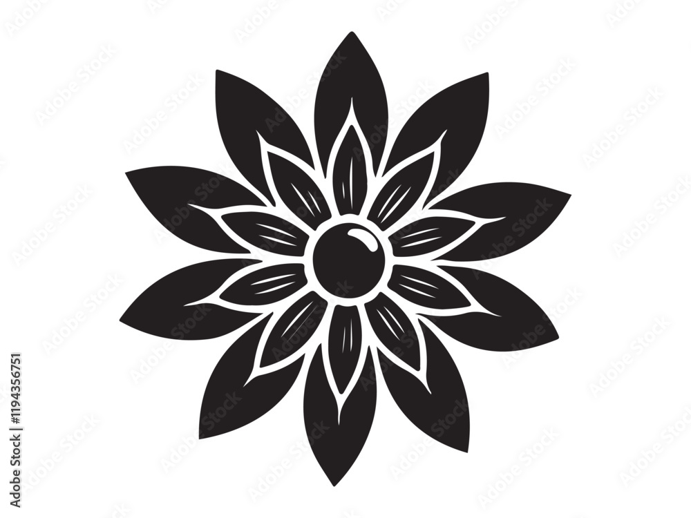 Fototapeta premium illustration of a flower