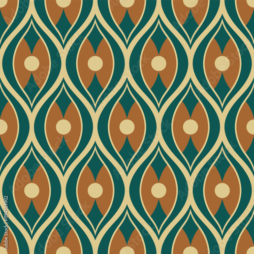 retro seamless ornamental pattern