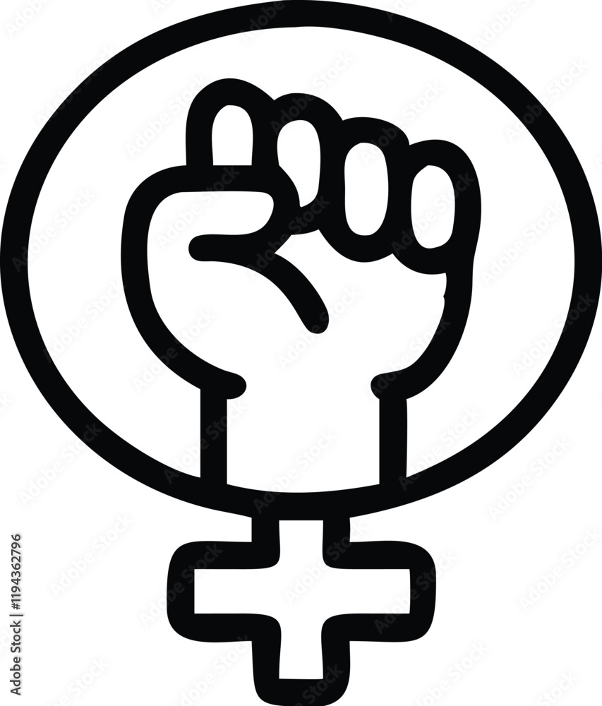 Black and white icon, raised fist symbol, medical cross, circular emblem, solidarity sign, healthcare activism, simple graphic design, bold lines, minimalist illustration, protest imagery, unity symbo Black and white icon, raised fist symbol, medical cross, circular emblem, solidarity sign, healthcare activism, simple graphic design, bold lines, minimalist illustration, protest imagery, unity symbo