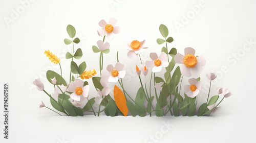 Spring flowers in morning light Crocus in the snow, spring yellow flower on blur background 
 photo