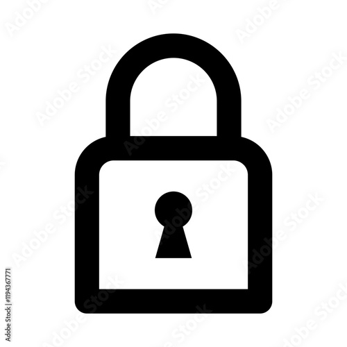Padlock Icon - Symbolizing Security and Locking