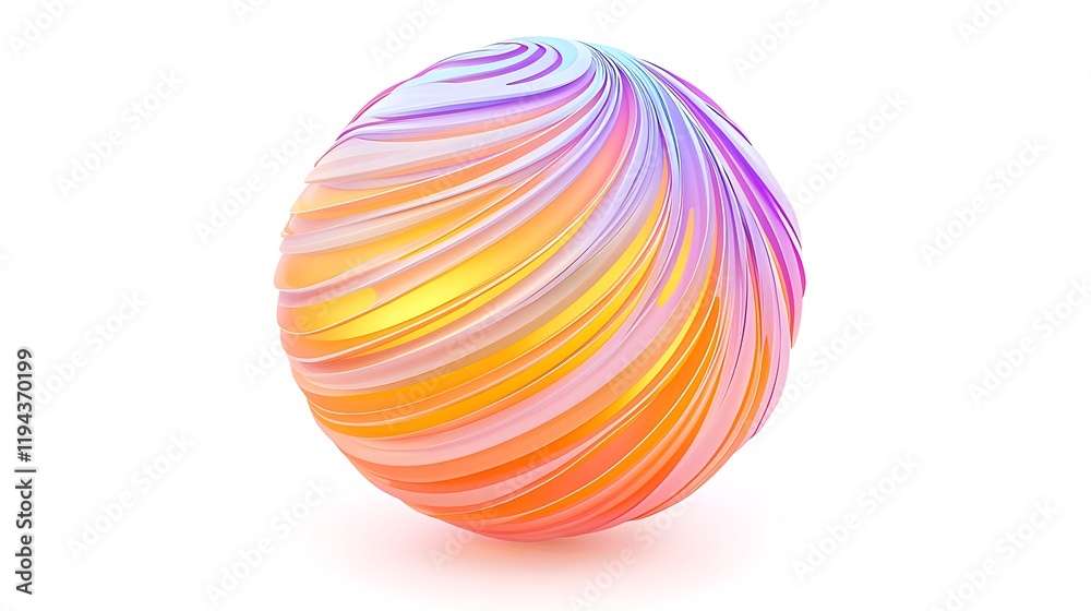 A colorful, abstract, and somewhat squiggly object with a yellow and orange hue A colorful, abstract, and somewhat squiggly object with a yellow and orange hue