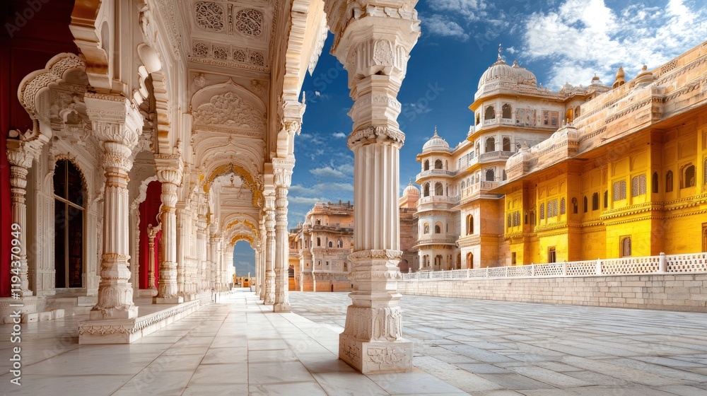Fototapeta premium Majestic Indian Palace Architecture