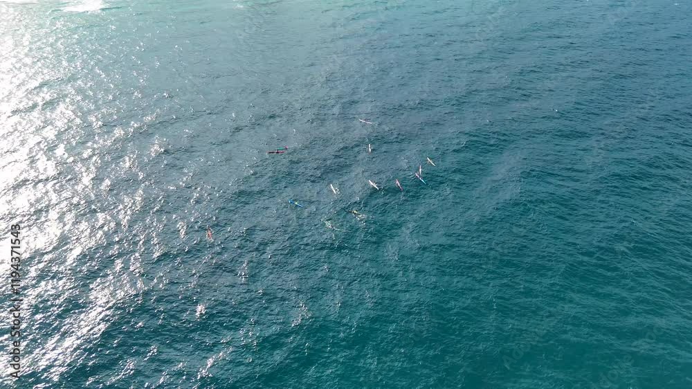 Aerial View of Ocean Activity Aerial View of Ocean Activity
