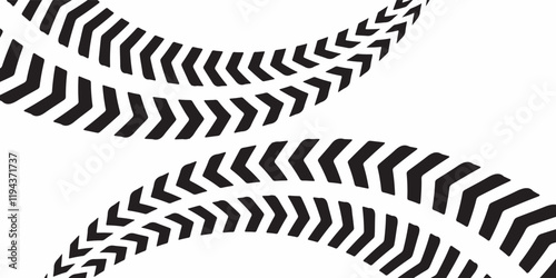 Black car racing decals set isolated on black background. Sport track and moto race linear designs. EPS 10