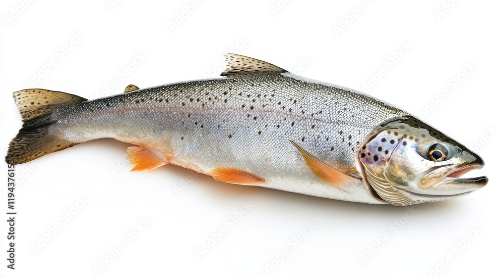 Trout steaks on foil for baking in the oven or steaming. Trout steaks on foil for baking in the oven or steaming.