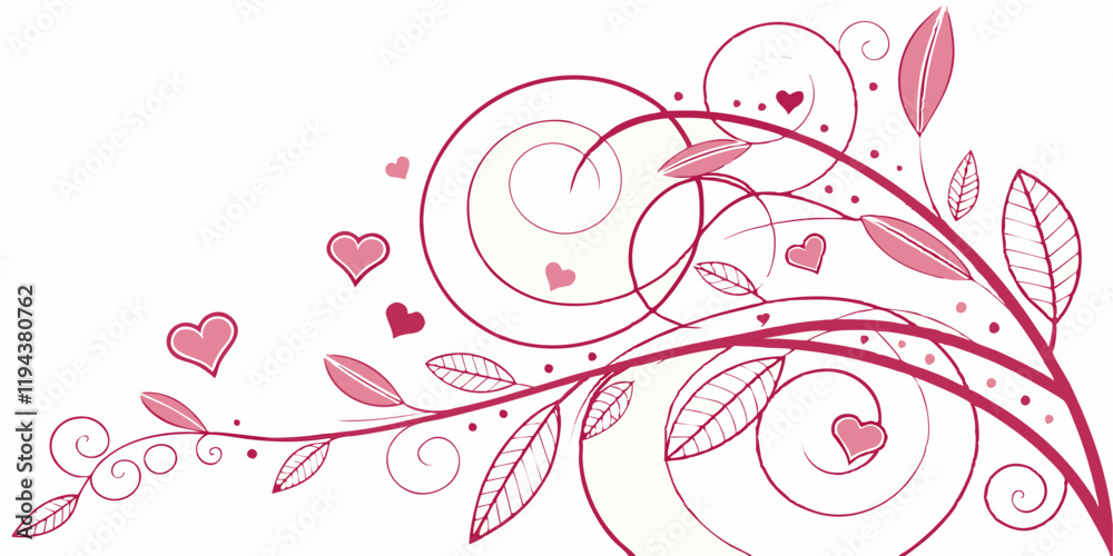 Ai generated abstract background with curved pink elements artistic design digital art environment elegant viewpoint