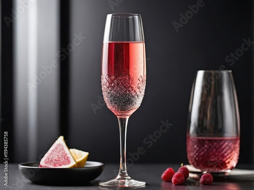 Modern Kir Royale with Minimalist Flair photo