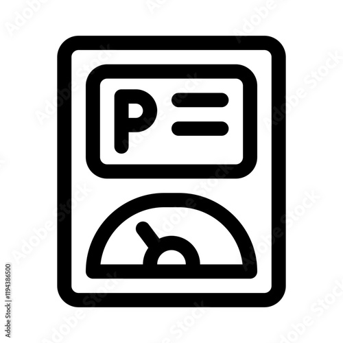 Parking Meter line icon