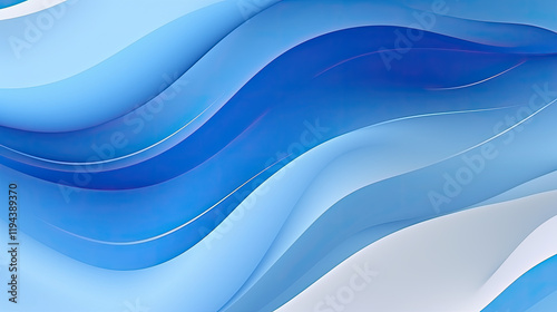 Abstract Blue Wave Background Texture Design