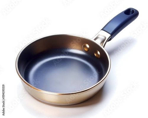 black frying pan isolated on a white background