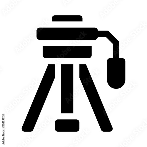 Tripod glyph icon
