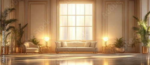 Sunlit Elegance: A Luxurious Interior Design