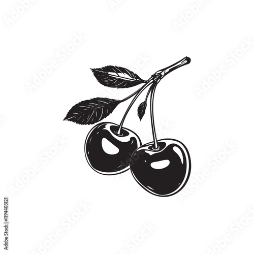 illustration of a cherry