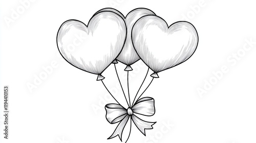 love balloon happy valentine, white background 