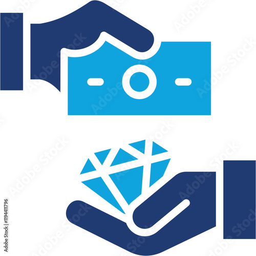 Pawn Loan mixed color icon