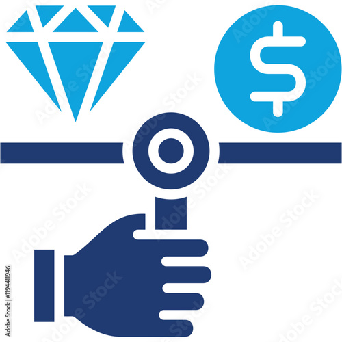 Pawn Value mixed color icon