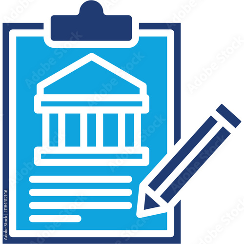 Loan Agreement mixed color icon