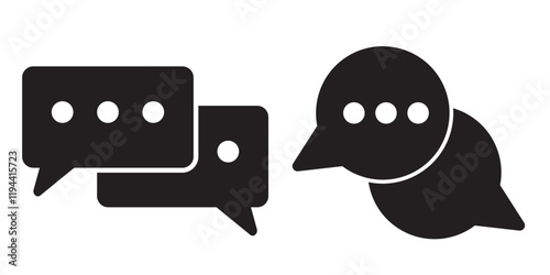 comment icon speech bubble symbol Chat message icons - talk message Bubble chat icon. online communication, Conversation, chatting icons