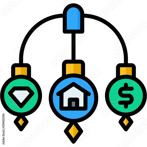Pawnbroker lineal color icon
