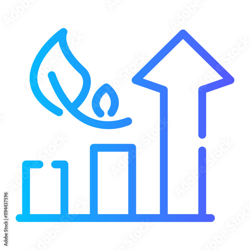 sustainable Line Gradient Icon