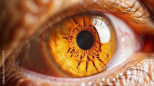 Detailed 3d illustration of human eye anatomy and its inner structure for educational purposes