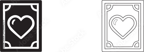 Poker card vector icon. Playing symbol.